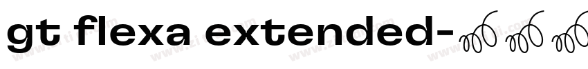 gt flexa extended字体转换 gt flexa extended字体转换